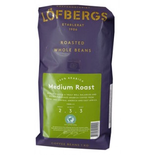 Кофе зерно 1кг Lofbergs Medium Roast 